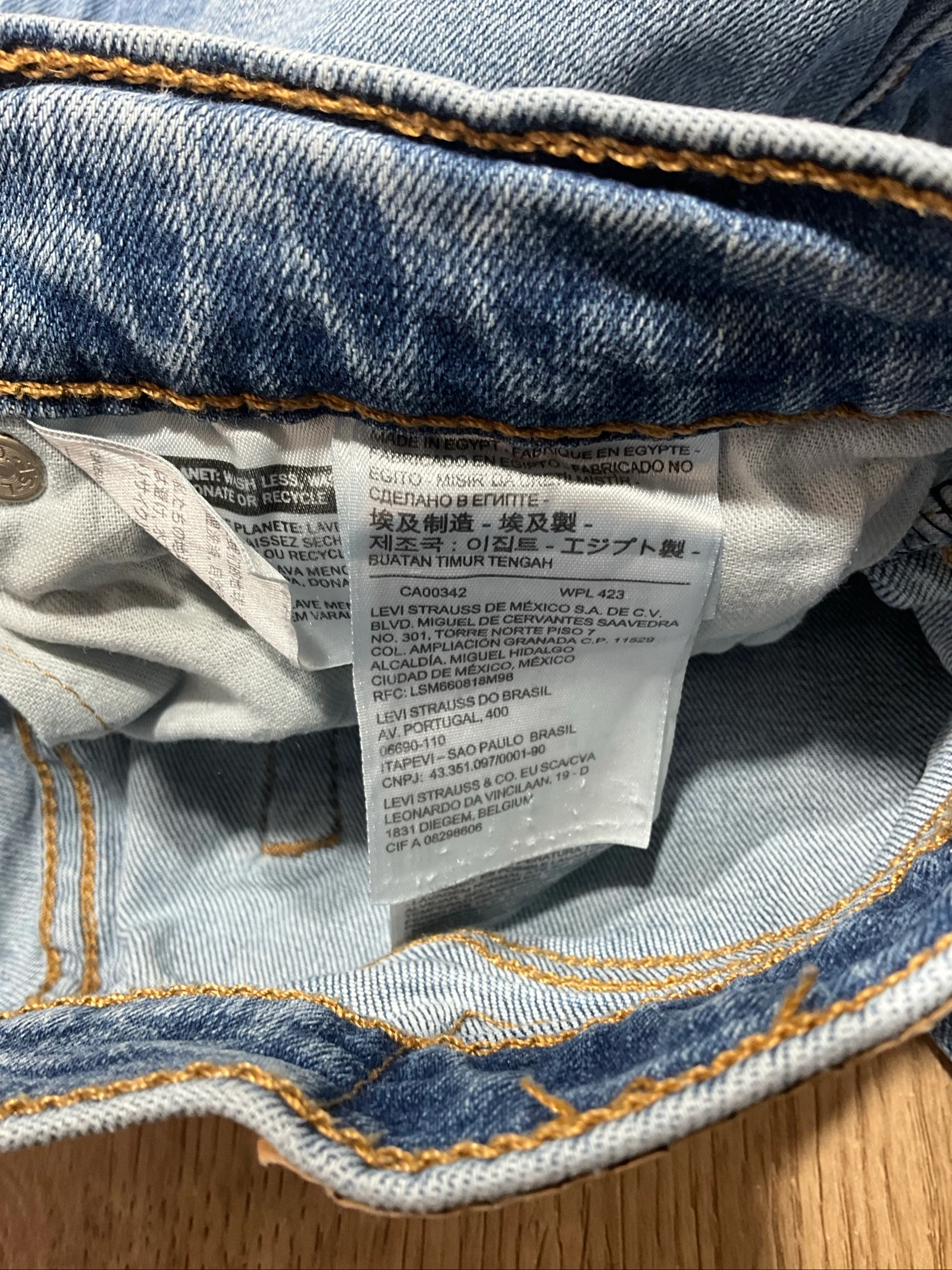 Levi's 513 Slim Straight W29 L30 Denim Vintage 99% Cotton Blue lvh 250 – photo 10
